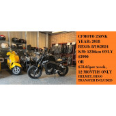 CFMOTO 250NK, 2018, 12 months rego, 6 months dealer warranty, 5326km Only, just had service done, as NEW