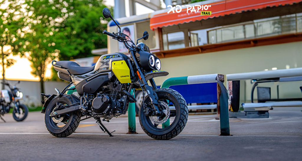 XO Papio Trail/Racer, New, mini retro-scrambler designed to stir up more than just dust.